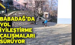 Babadağ’da yol iyileştirme çalışmaları sürüyor