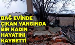 Bağ evinde çıkan yangında bir kadın hayatını kaybetti