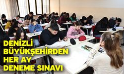 Denizli Büyükşehirden her ay deneme sınavı