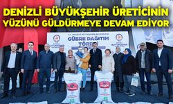 Denizli Büyükşehir üreticinin yüzünü güldürmeye devam ediyor