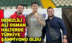 Denizlili Ali Osman halterde Türkiye Şampiyonu oldu