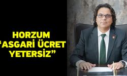 Horzum “Asgari ücret yetersiz”