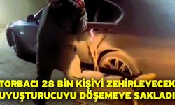 Torbacı 28 bin kişiyi zehirleyecek uyuşturucuyu döşemeye sakladı