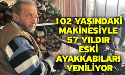 102 Yaşındaki Makinesiyle 57 Yıldır Eski Ayakkabıları Yeniliyor