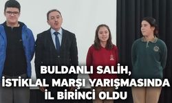 Buldanlı Salih, İstiklal Marşı yarışmasında il birinci oldu