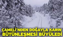 Çameli’nden doğayla karın bütünleşmesi büyüledi