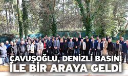 Çavuşoğlu, Denizli basını ile bir araya geldi