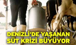 Denizli'de yaşanan süt krizi büyüyor