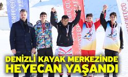 Denizli Kayak Merkezinde heyecan yaşandı