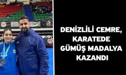 Denizlili Cemre, karatede gümüş madalya kazandı