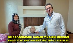 İki bacağındaki damar tıkanıklığından ameliyatsız anjiyoplasti yöntemiyle kurtuldu