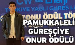 Pamukkaleli Güreşçiye Onur Ödülü