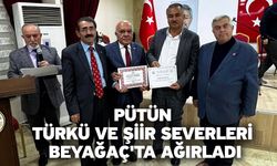 Pütün Türkü Ve Şiir Severleri Beyağaç'ta Ağırladı