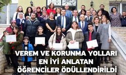 Verem ve korunma yolları en iyi anlatan öğrenciler ödüllendirildi