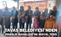 Tavas Belediyesi’nden Pınarlık Mahallesi’ne Sosyal Tesis