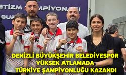 Denizli Büyükşehir Belediyespor yüksek atlamada Türkiye şampiyonluğu kazandı