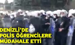 Denizli’de Polis Öğrencilere Müdahale Etti