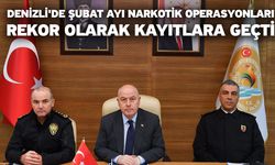 Denizli'de Şubat ayı narkotik operasyonları rekor olarak kayıtlara geçti