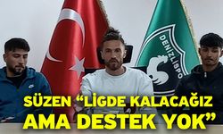 Süzen “Ligde kalacağız ama destek yok"
