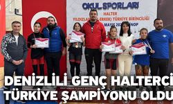 Denizlili genç halterci Türkiye şampiyonu oldu