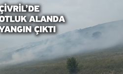 Çivril’de otluk alanda yangın çıktı