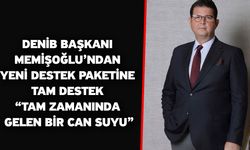 DENİB Başkanı Memişoğlu’ndan Yeni Destek Paketine Tam Destek “Tam Zamanında Gelen Bir Can Suyu”