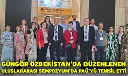 Güngör Özbekistan’da Düzenlenen Uluslararası Sempozyum’da PAÜ’yü Temsil Etti