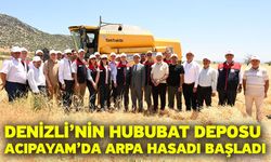 Denizli’nin hububat deposu Acıpayam’da arpa hasadı başladı