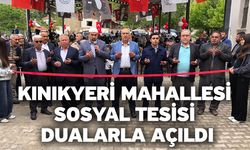 Kınıkyeri Mahallesi Sosyal Tesisi Dualarla Açıldı