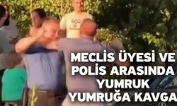 Meclis Üyesi Ve Polis Arasında Yumruk Yumruğa Kavga
