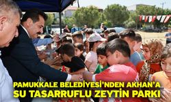 Pamukkale Belediyesi’nden Akhan’a Su Tasarruflu Zeytin Parkı