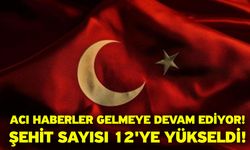 Acı haberler gelmeye devam ediyor: Şehit sayısı 12'ye yükseldi!