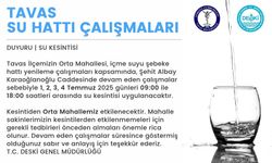 Tavas'ta içme suyu şebekeleri yenileniyor