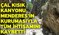 Çal Kısık Kanyonu Menderes'in kurumasıyla tüm ihtişamını kaybetti
