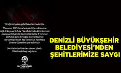 Denizli Büyükşehir Belediyesi’nden şehitlerimize saygı