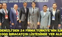 Denizli’den 24 firma Türkiye’nin İlk 1000 İhracatçısı listesinde yer aldı