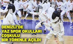 Denizli’de yaz spor okulları coşkulu bir törenle açıldı