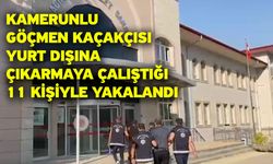 Kamerunlu göçmen kaçakçısı yurt dışına çıkarmaya çalıştığı 11 kişiyle yakalandı