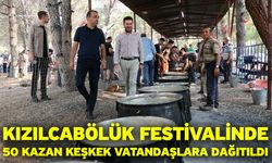 Kızılcabölük Festivalinde 50 kazan keşkek vatandaşlara dağıtıldı