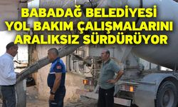 Babadağ Belediyesi yol bakım çalışmalarını aralıksız sürdürüyor