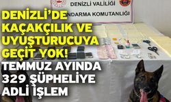 Denizli’de Kaçakçılık ve Uyuşturucuya Geçit Yok! Temmuz Ayında 329 Şüpheliye Adli İşlem