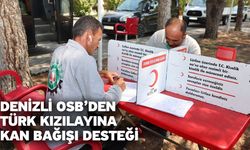 Denizli OSB’den Türk Kızılayına kan bağışı desteği