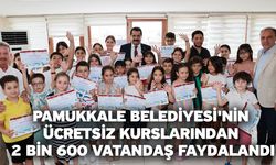 Pamukkale Belediyesi'nin Ücretsiz Kurslarından 2 Bin 600 Vatandaş Faydalandı
