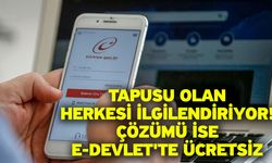 Tapusu olan herkesi ilgilendiriyor! Çözümü ise e-devlet'te ücretsiz