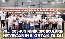 Vali Coşkun minik sporcuların heyecanına ortak oldu