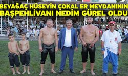 Beyağaç Hüseyin Çokal Er Meydanının başpehlivanı Nedim Gürel oldu