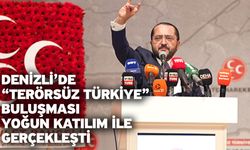 Denizli’de “Terörsüz Türkiye” Buluşması Yoğun Katılım ile Gerçekleşti