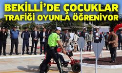 Bekilli’de çocuklar trafiği oyunla öğreniyor