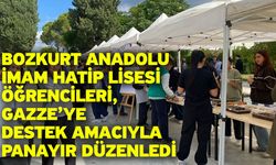 Bozkurt Anadolu İmam Hatip Lisesi öğrencileri, Gazze’ye destek amacıyla panayır düzenledi