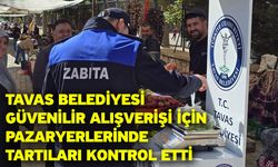 Tavas Belediyesi güvenilir alışverişi için pazaryerlerinde tartıları kontrol etti